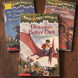 Magic Tree House Lot 3 Books #1–3 Early Readers Dinosaur Knight Mummies Paperbac